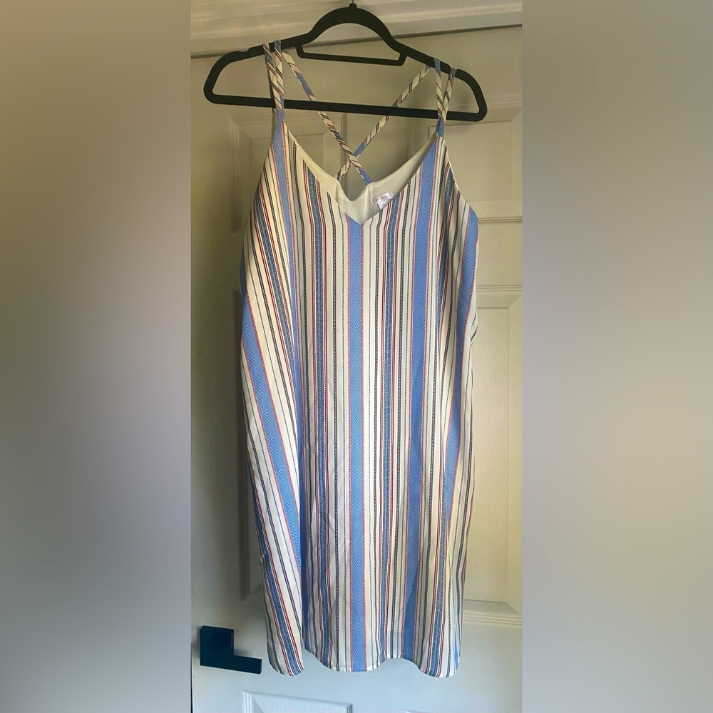 Striped Sleeveless Dress NWOT SUMMER DRESS SIZE XXL